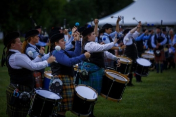 Pipe Bands at the Highland Games