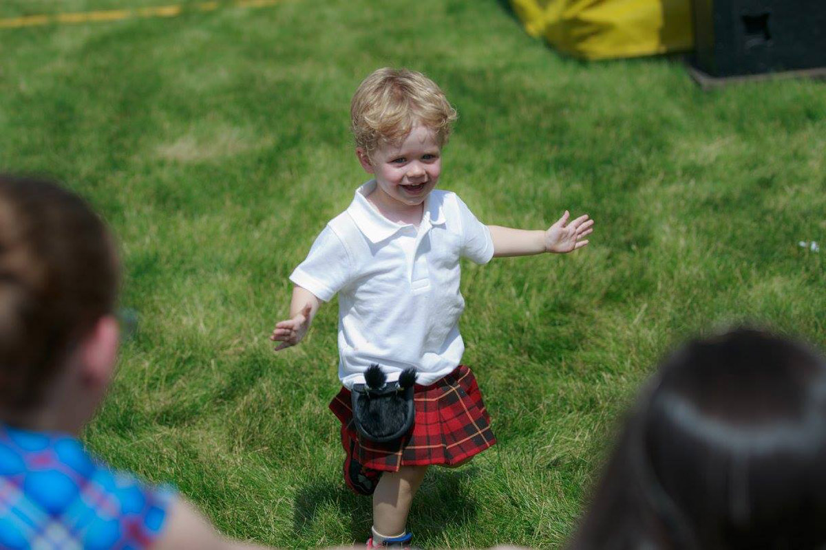 Boy Playing at the Scottish Festival
