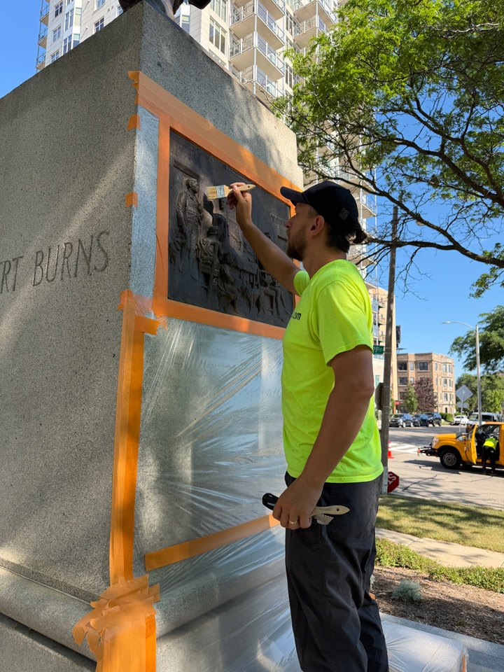Burns Monument Panel Restoration