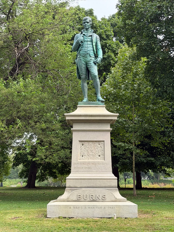 Robert Burns Statue Restoration in Chicago, IL