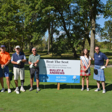 Golfers at the Kilted Classic