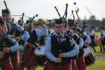 Scottish Festival and Highland Games Bagpiper Group