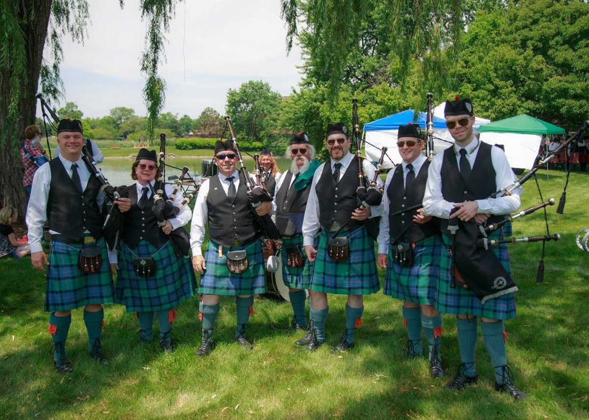 Pipe Band at the Scottish Festival